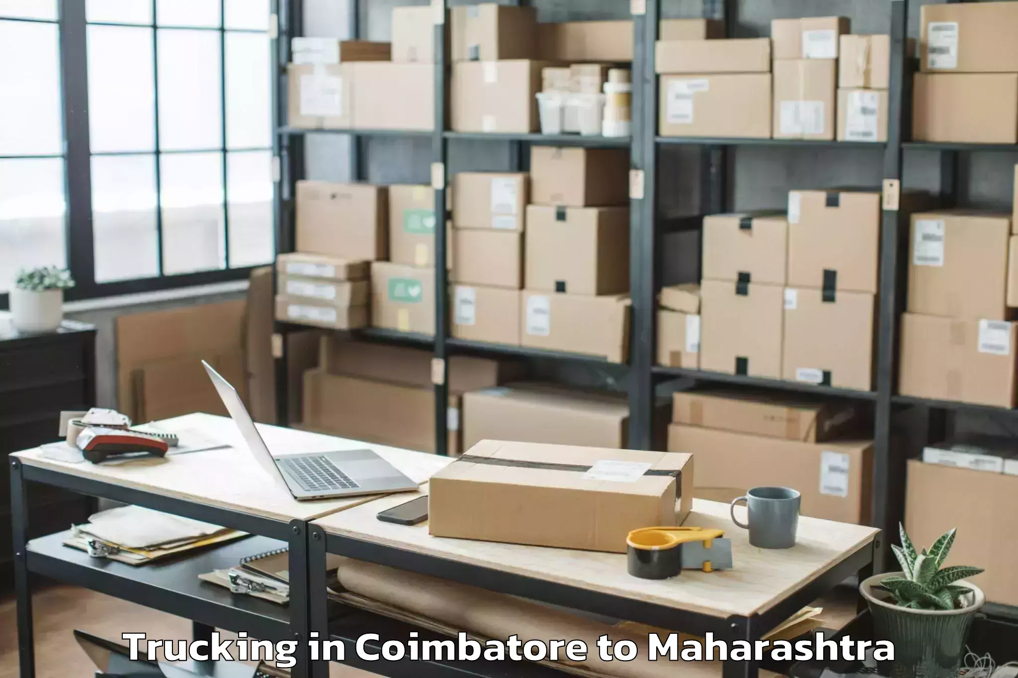 Reliable Coimbatore to Shegaon Trucking